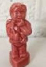 Wade Pottery Miniature Figurine-Red Cupid Standing on a Heart