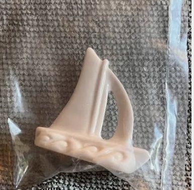 Wade Pottery Miniature Figurine-White Sailboat