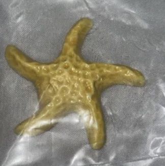 Wade Pottery Miniature Figurine-Yellow Starfish