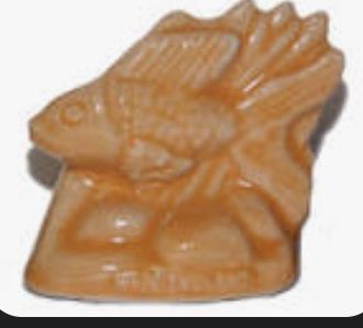 Wade Pottery Miniature Figurine-Pink Tropical Fish