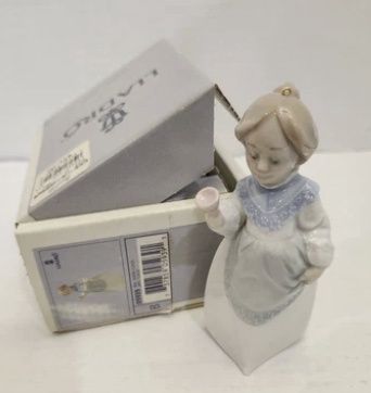 Vintage Lladro Figurine Mrs. Claus Christmas Ornament w/Box