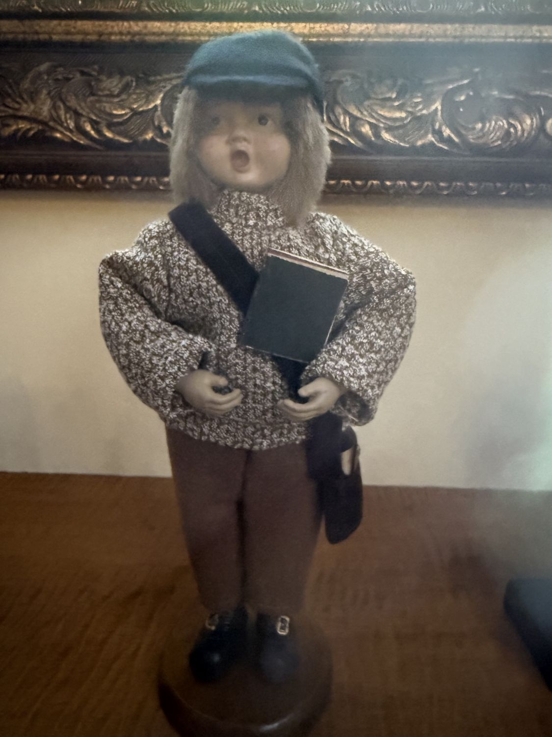 Byers Choice Caroler Boy w/Book Bag Christmas