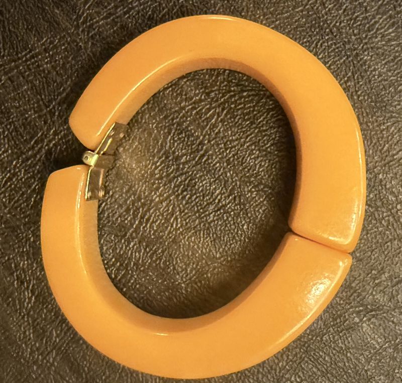 Butterscotch Bakelite Clamper Bracelet