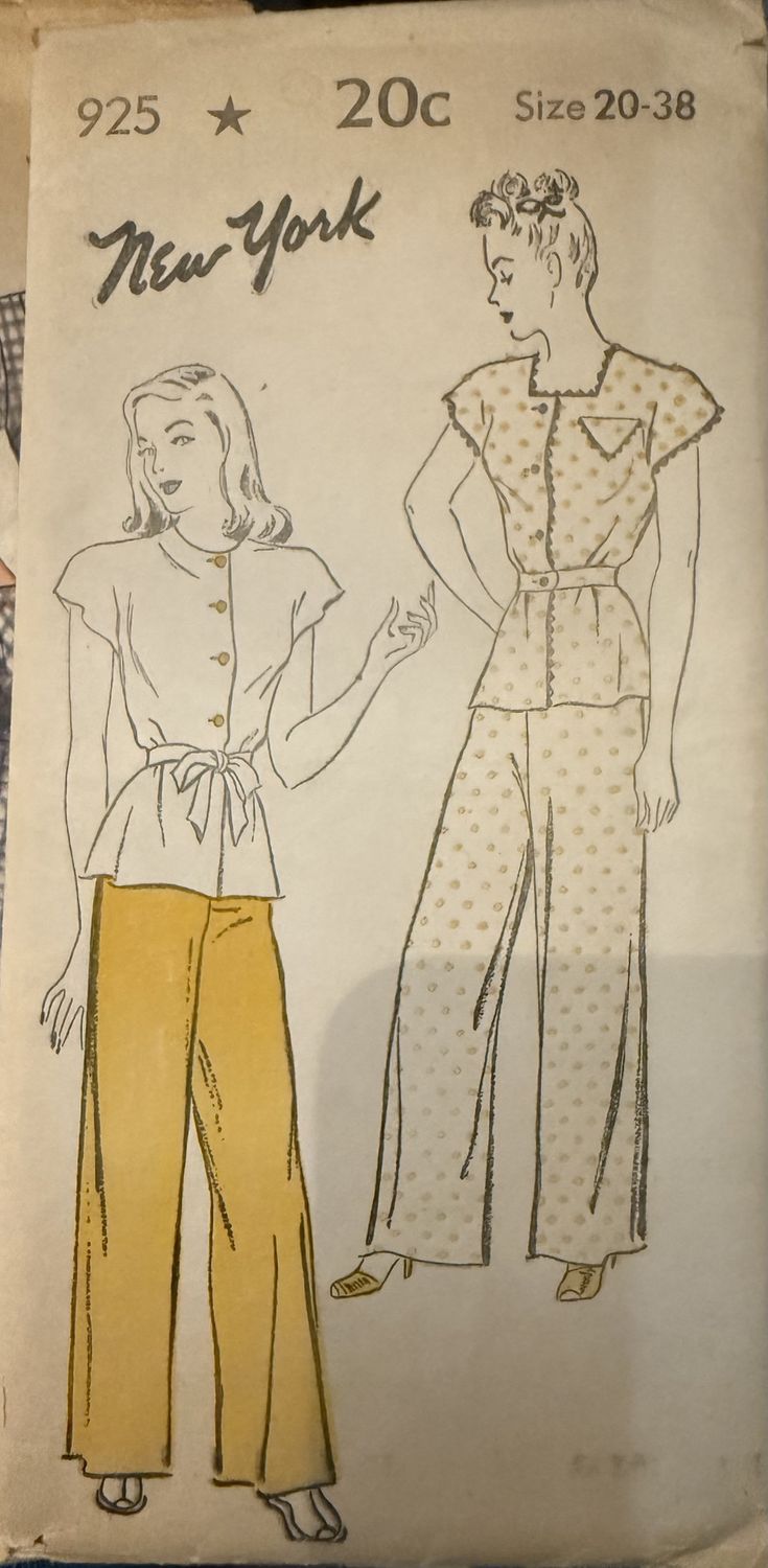 1940s New York Pattern 925