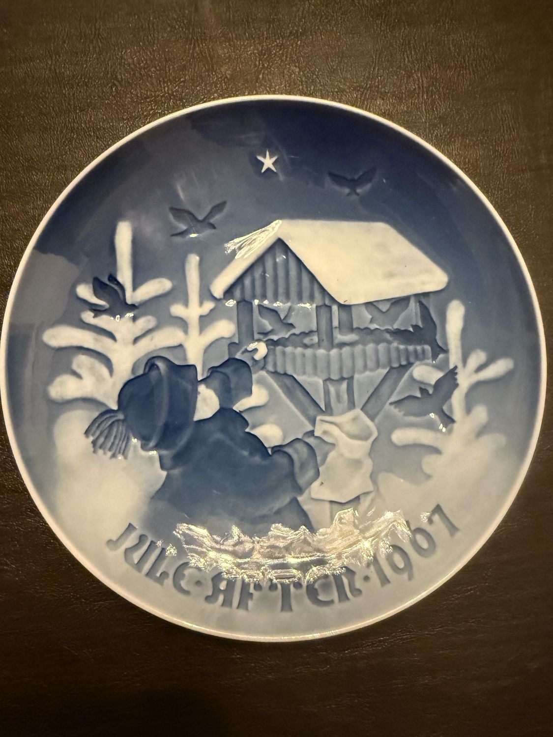Vintage Royal Copenhagen 1967 Christmas Plate