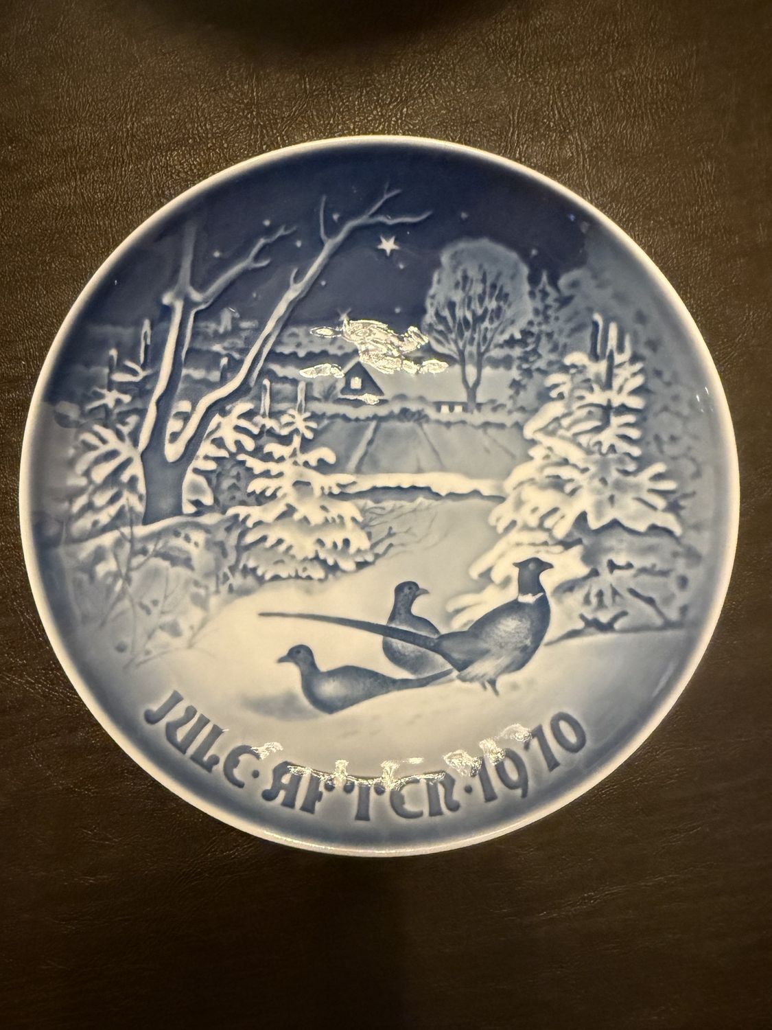 Vintage Royal Copenhagen 1970 Christmas Plate