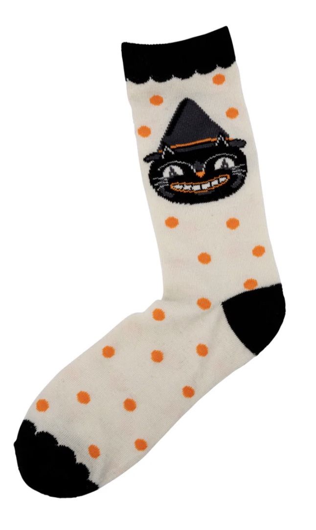Vintage Cat Socks Halloween Children&#39;s 2-3YRS