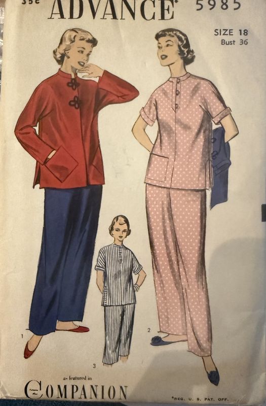 Advance Pattern Company 1940s Pattern