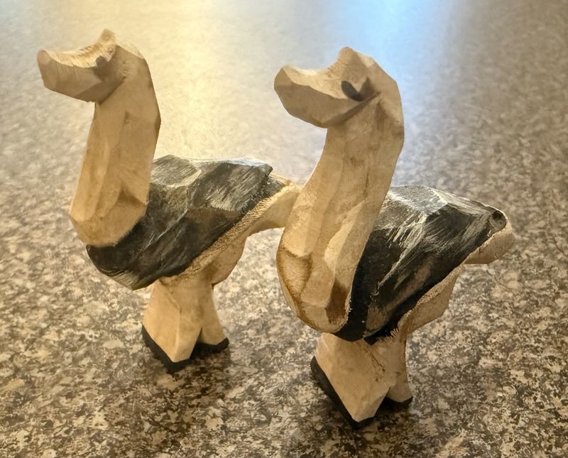 Vintage Hand Carved Wood Folk Art Noah's Ark and Pairs of Animals