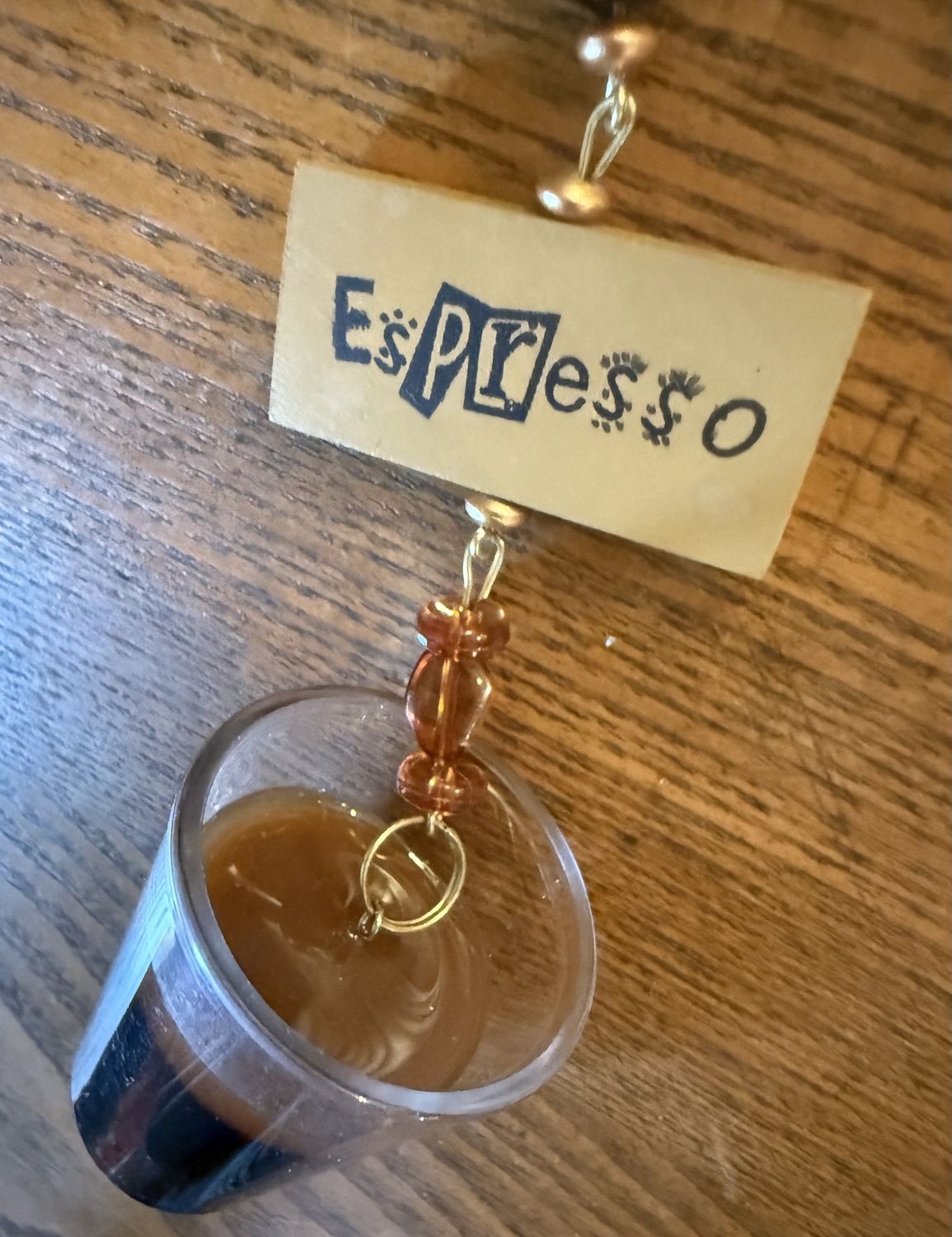 Coffee Drink Ornament Decoration Espresso, Cappuccino, or Mocha