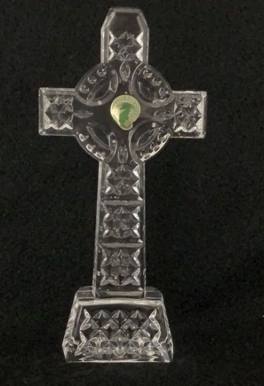 Lead Crystal Celtic Cross Waterford Irish