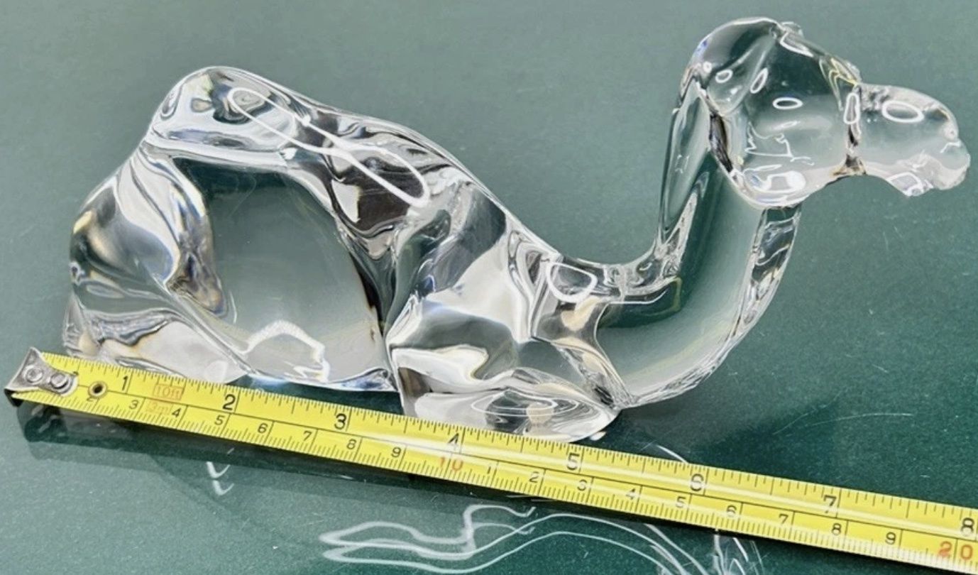 Baccarat Crystal Nativity &quot;Sitting/Resting Camel&quot; Figurine Christmas Nativity