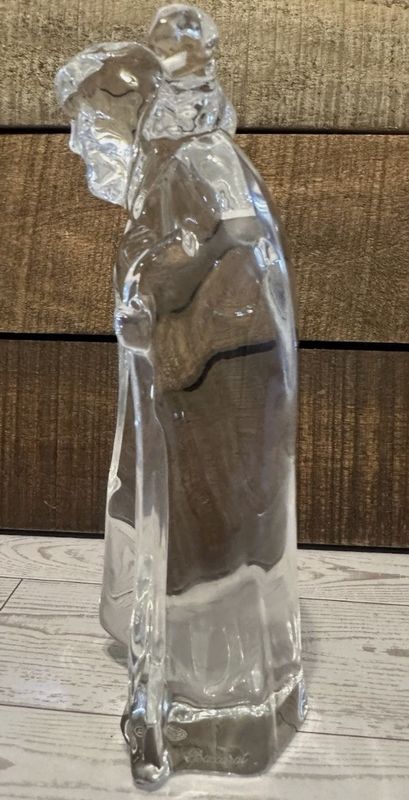 BACCARAT Crystal Nativity Shepherd and Lamb Holiday Christmas