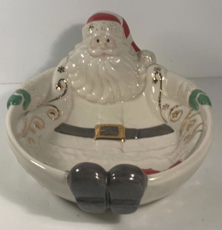 Lenox NOS Celebrations Christmas Treat Dish Elf