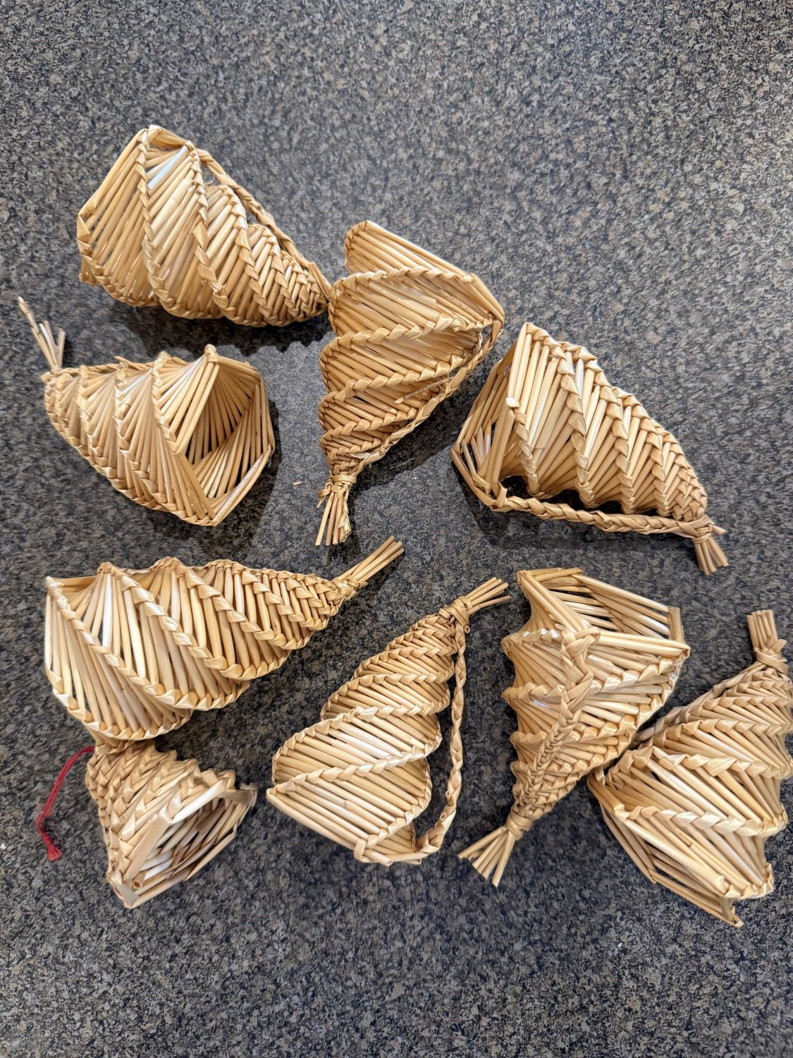 Swedish Straw Woven Christmas Ornaments 11