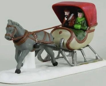 Dept 56 Heritage Village One Horse Open Sleigh Original Packaging