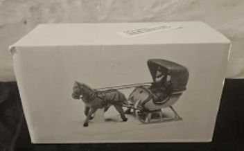 Dept 56 Heritage Village One Horse Open Sleigh Original Packaging
