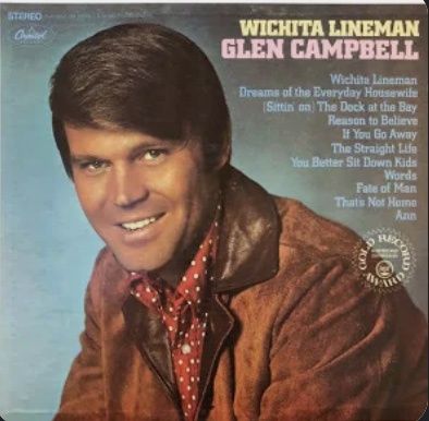 Vintage Record Album Vinyl Wichita Lineman Glen Campbell