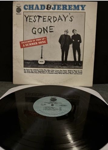 Vintage Record Album Vinyl Chad and Jeremy Yesterday&#39;s Gone