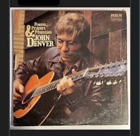 Vintage Record Album Vinyl Poems Prayers and Promises John Denver