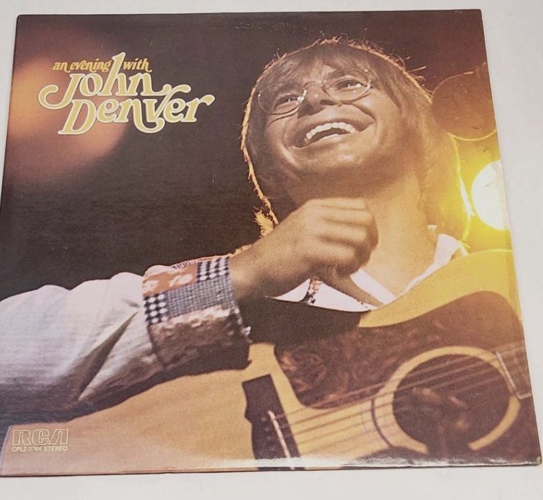 Vintage Record Album Vinyl An Evening with John Denver