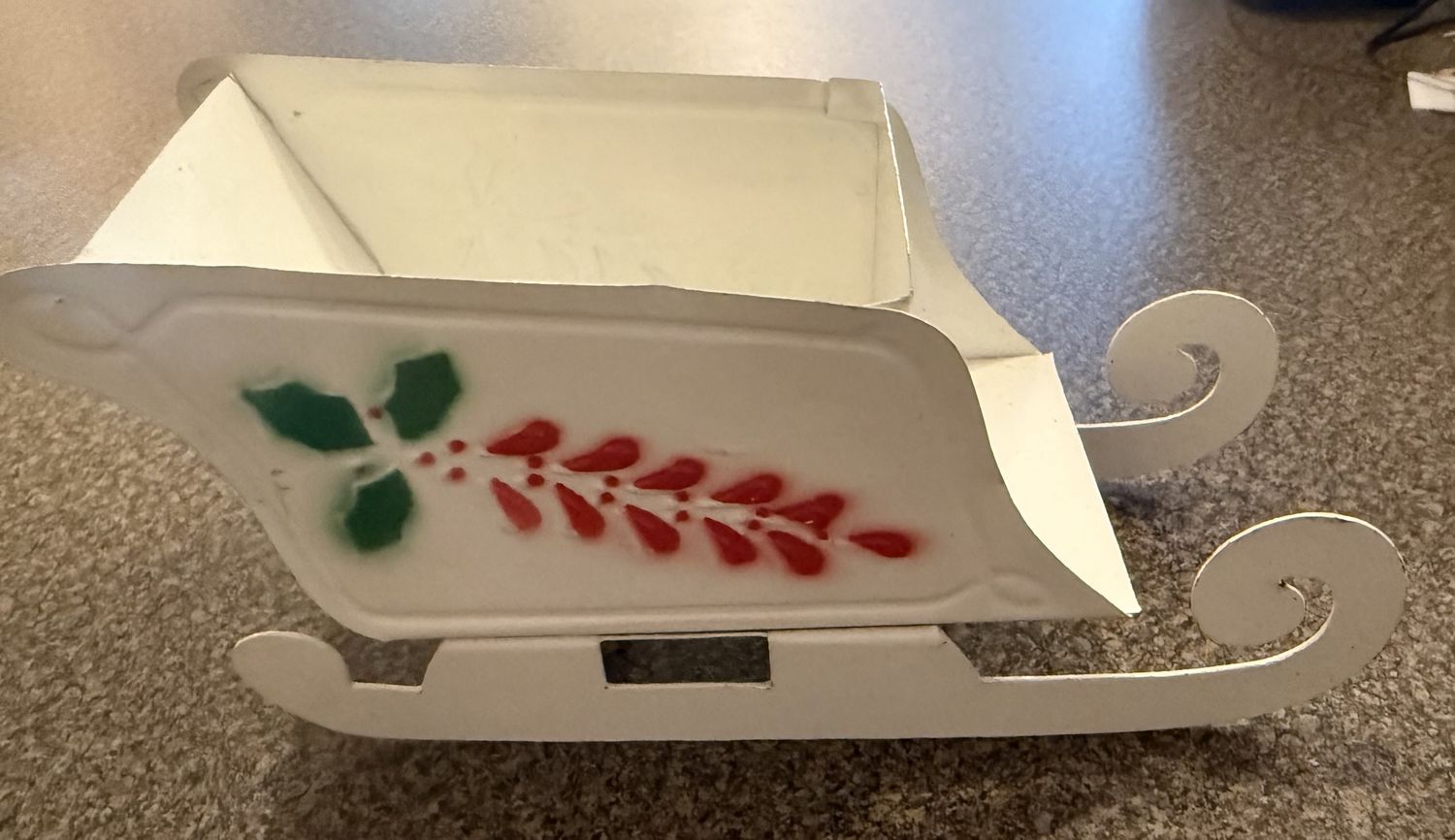 Vintage Tin Christmas Sleigh