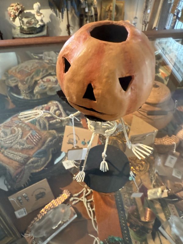 Retired Bethany Lowe Jack O&#39; Lantern Head Skeleton Goblin