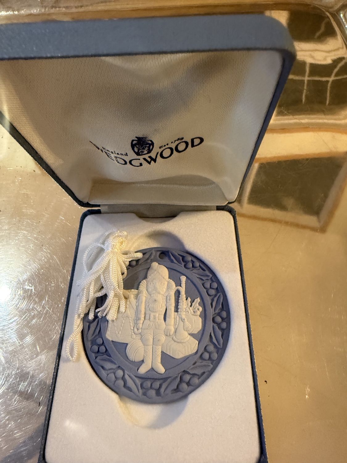 Vintage NOS Wedgwood Christmas Ornament Nutcracker