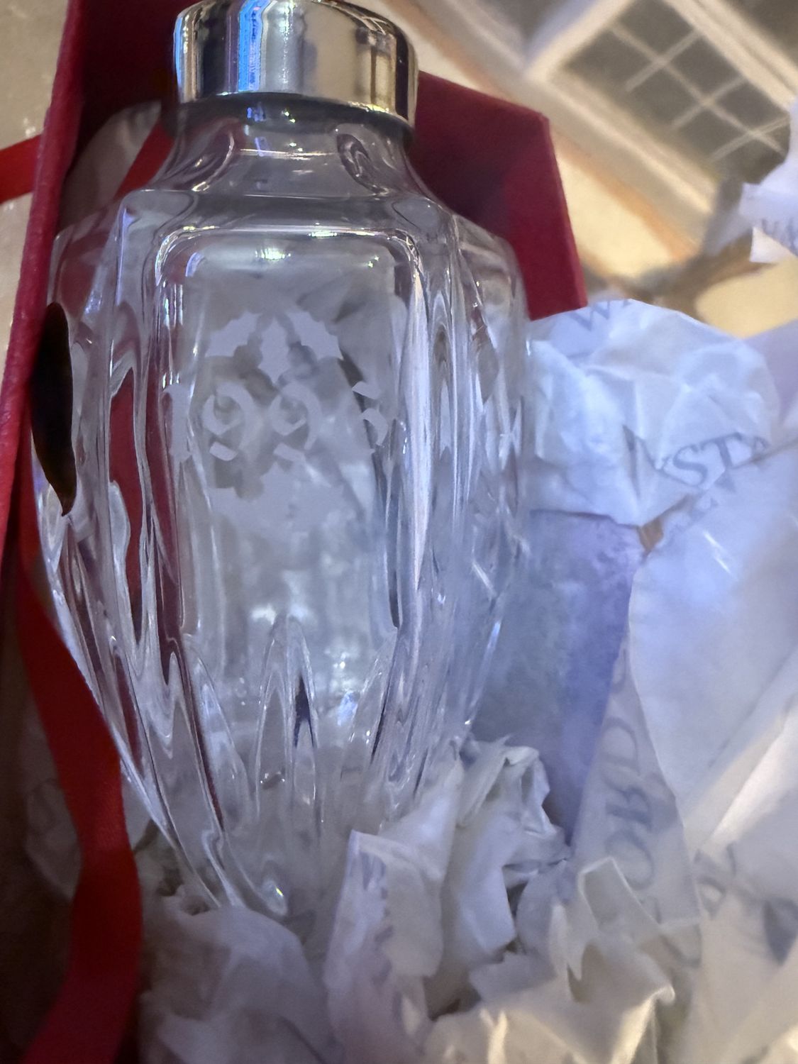 Waterford Crystal Christmas Ornament Ball NOS 1996