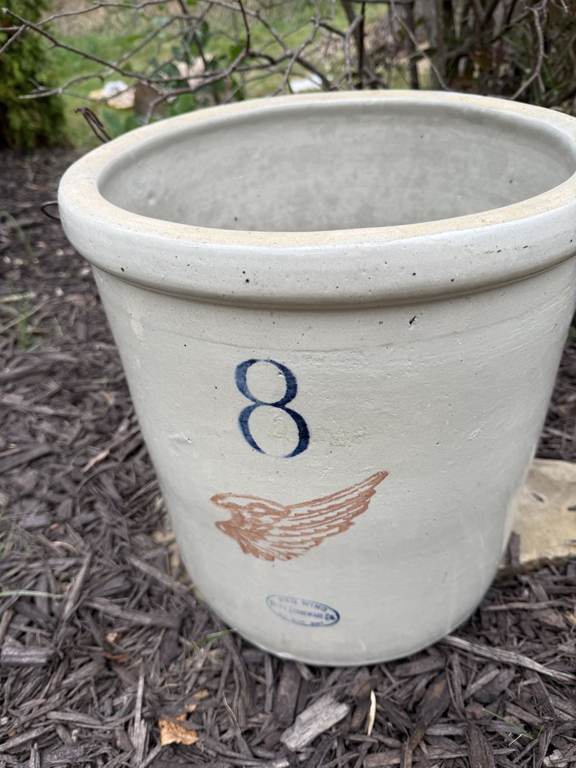 8 Gallon Red Wing w/ Bail Handles