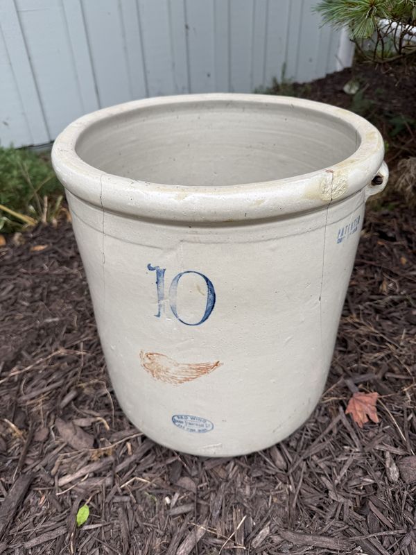10 Gallon Red Wing Stoneware Crock-2.0