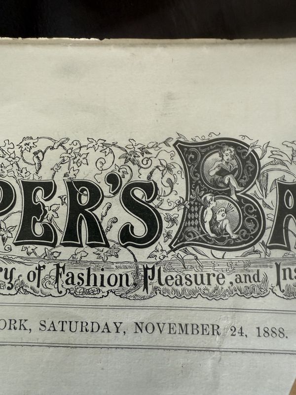 Harper's Bazar Periodical Magazine 1888 and 1889 Monthly Editions EACH Assemblage, Collage, or Historical Reference