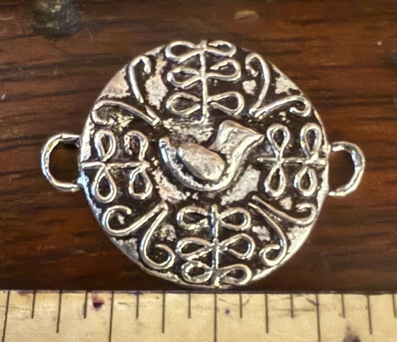 Sterling Handmade Jewelry making Connector w/Bird