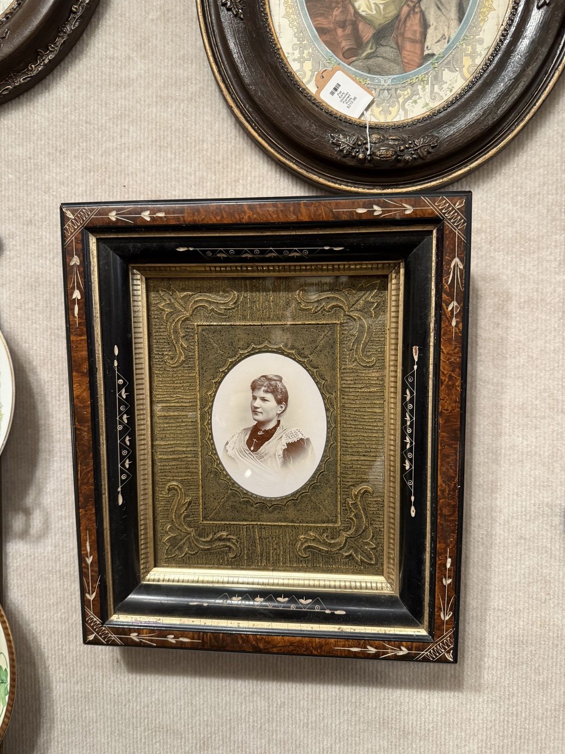 Victorian Framed and Embossed Mat Photo