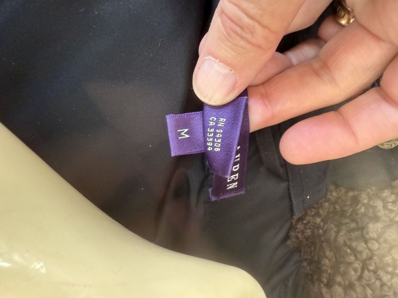 Ralph Lauren Vintage Silk Down Filled Jacket Purple Label