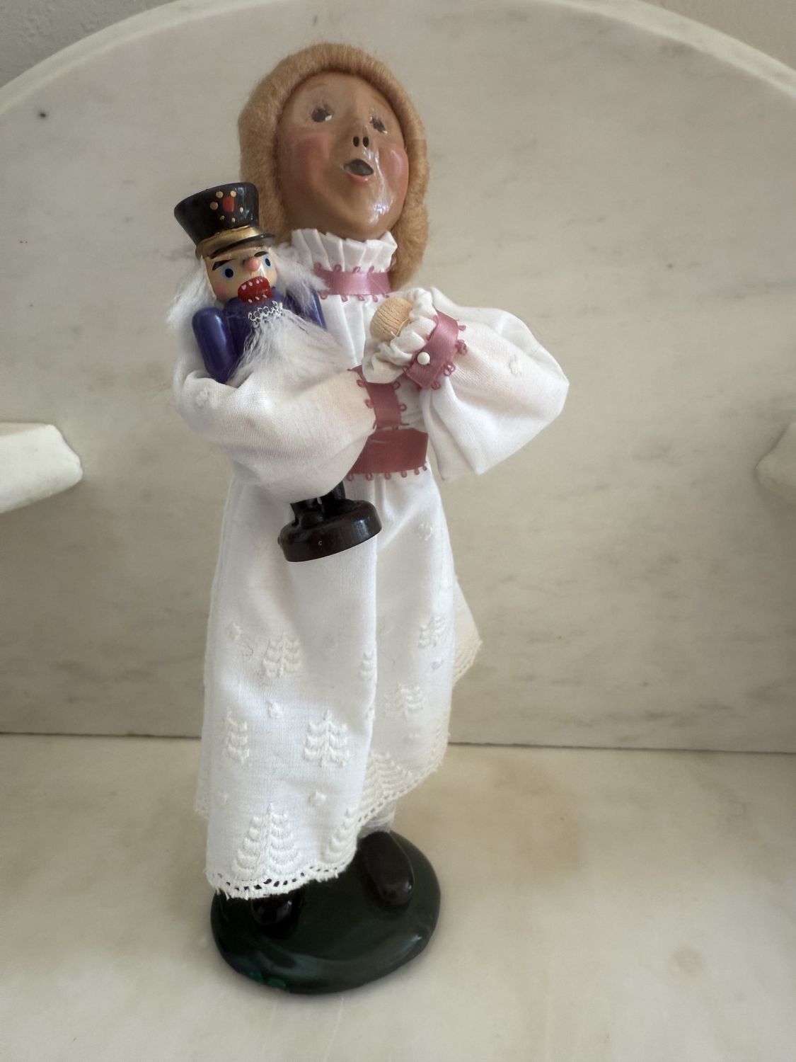 1993 Vintage Christmas Byers&#39; Choice Caroler Girl with Nutcracker