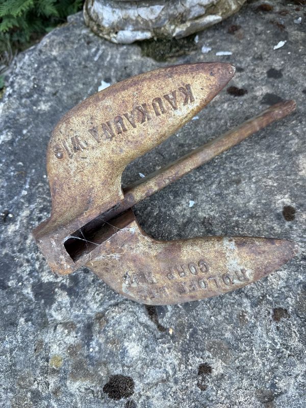 Small Vintage Boat Anchor Kaukauna Wisconsin
