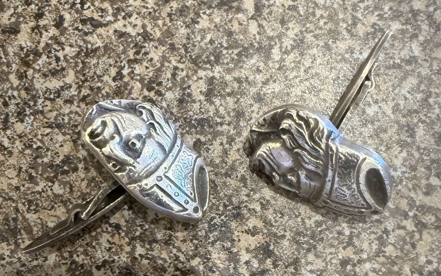 Heavy Sterling 925. Heraldic Cuff Links Bishop