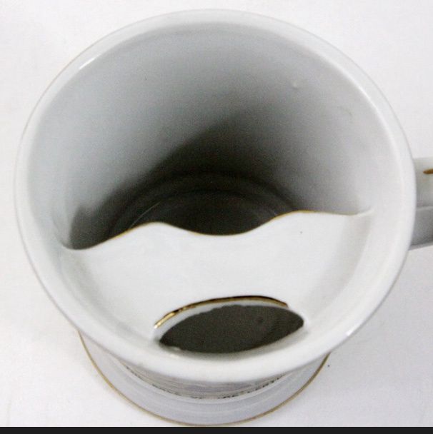 Mid-century Mustache Mug "The Race of the Century"  Equestrian Scene Horse Race