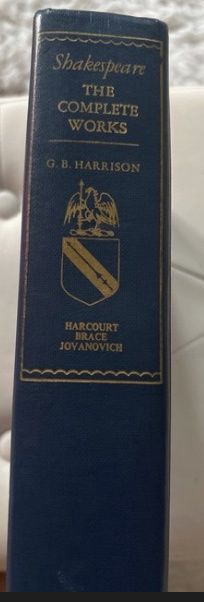 1968 The Complete Shakespeare Hardcover Harcourt Brace Jovanovich