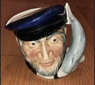 1958 Royal Doulton Toby Mug D6500 Capt Ahab Moby Dick Nautical