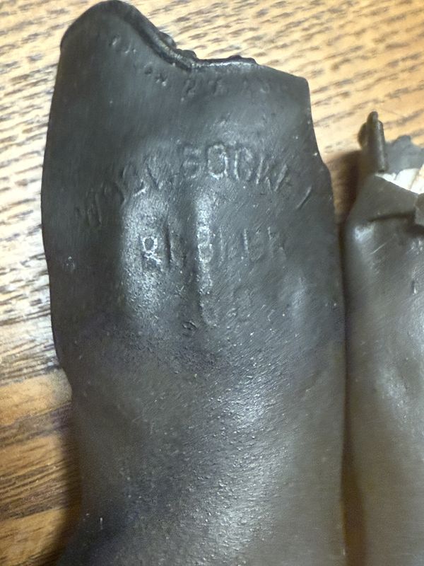 Circa 1880 Miniature Woonsocket Rubber Co. Sample Boots