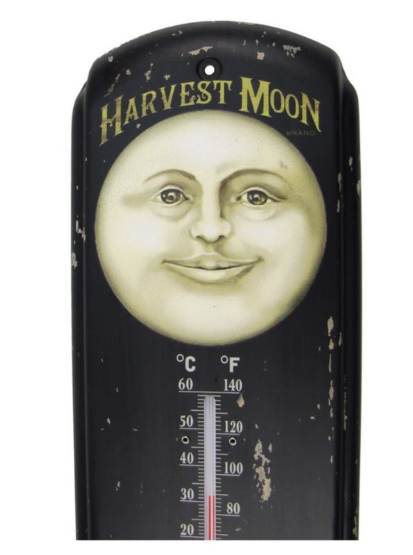 NEW Primitive Ad Harvest Moon Produce Indoor/Outdoor Thermometer
