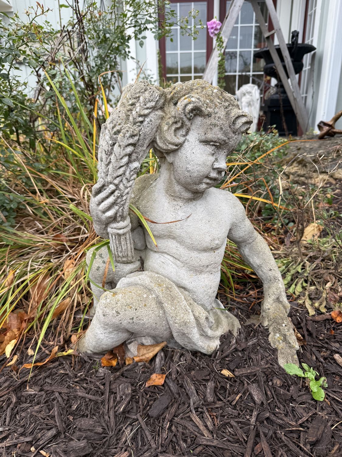 EACH Cement Angel and Cherub Garden Statuary CHOICE