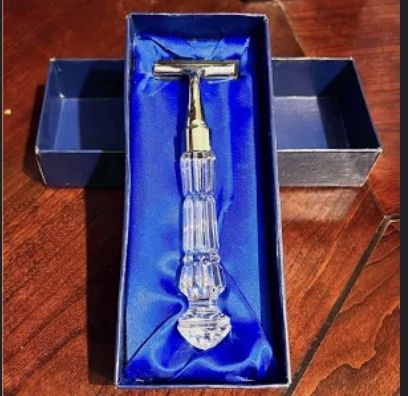 NOS Waterford Crystal Razor in Original Presentation Box