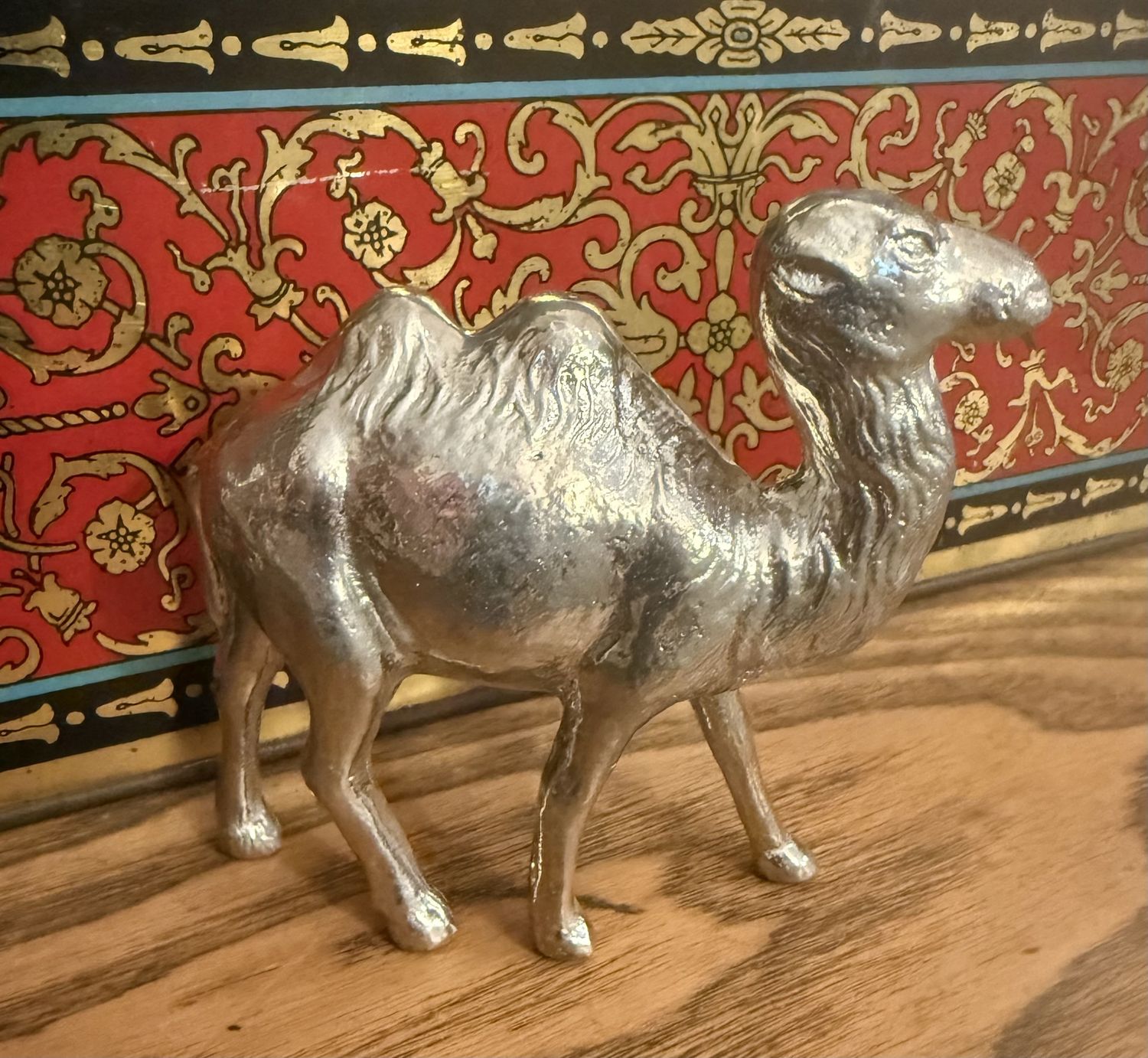 Silver Plated Cast Pewter Camel