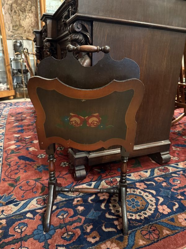 Art deco Roses  Wood Magazine Rack