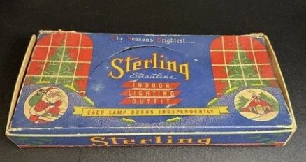 Sterling Straitline indoor lighting strings of Christmas Lights with original box