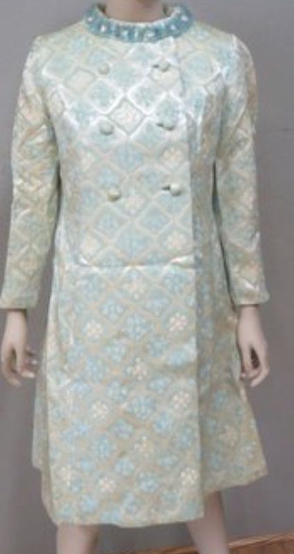 1960's Beaded Neck Dress and Coat