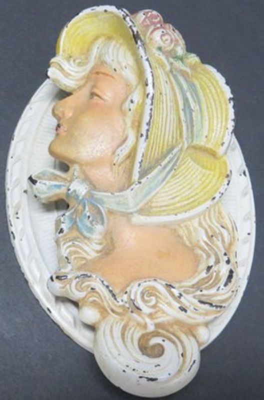 Iron Door Knocker-Woman or Flower Basket